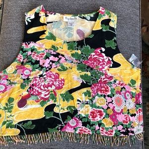 NWT Key Lime Pie Beaded Crop Top Size XL